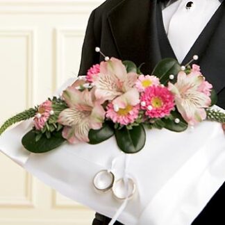 Sparkle Pink Ring Pillow