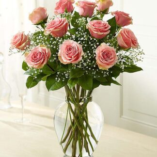 Long Stem Pink Roses