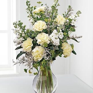 In Loving Memory Arrangement of white flowers