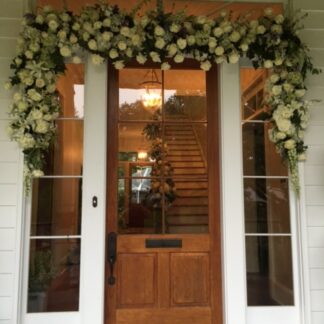 Front door flowers garland