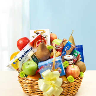 Deluxe Fruit and Gourmet Basket for Sympathy