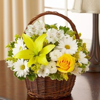 Peace, Prayers, & Blessings- Yellow and White