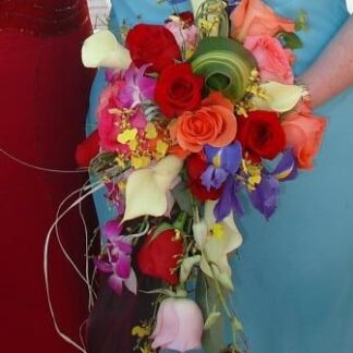 Bridal Elongated Colorful Bouquet
