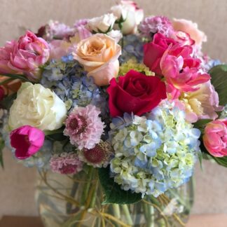 Rose Bowl of mixed Garden flowers