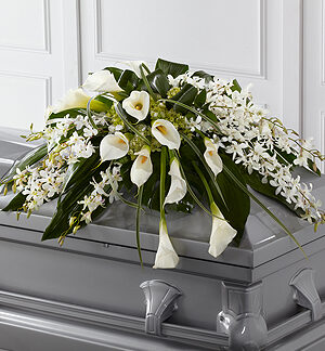 The Angel Wings Casket Spray