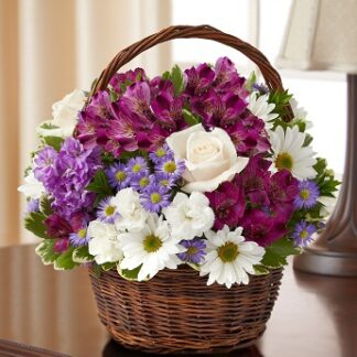 Peace, Prayers, & Blessings- Lavender and White