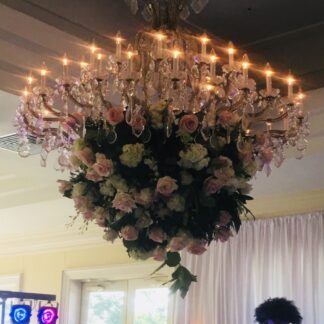 Flowers in the chandelier