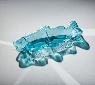 Ultramarine Divided Fish Server