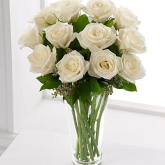 Long Stem White Rose Bouquet